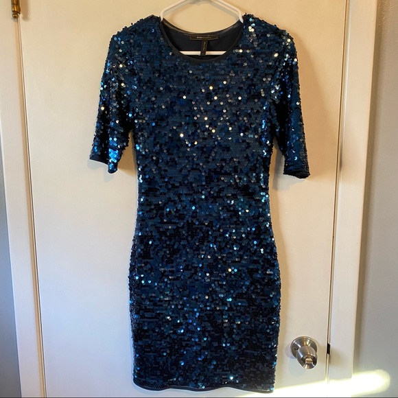 BCBGMaxAzria Dresses & Skirts - BCBG Sequin Blue Dress
